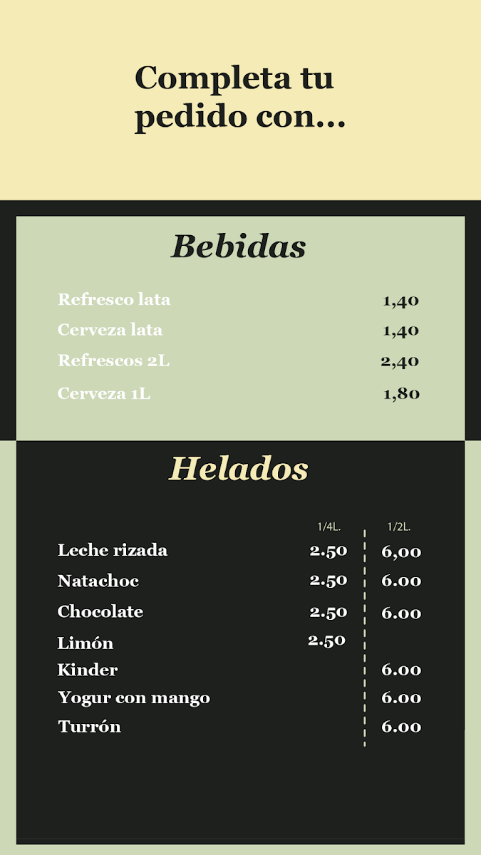 Menu Pizzeria La Parada-7